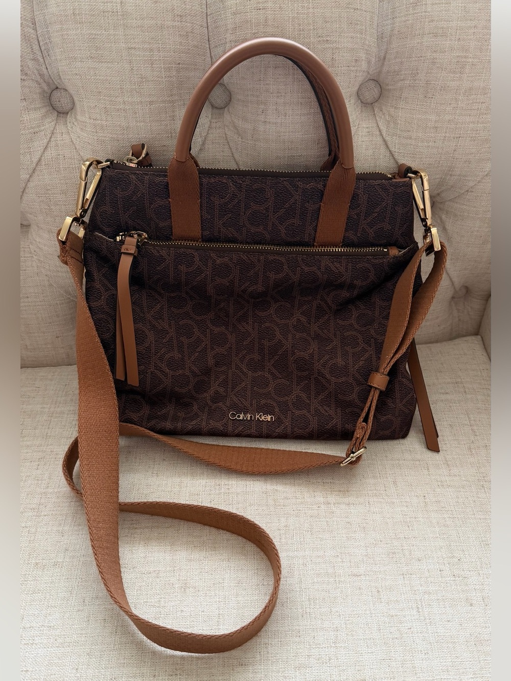 Calvin Klein Monogram Messenger Bag
